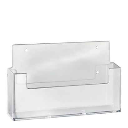 Porta brochure da parete, 1 scomparto, polistirolo, trasparente, Taymar 