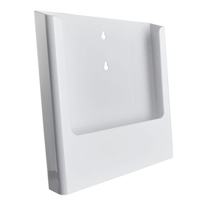 Porta brochure da parete, polistirolo, trasparente PTXD 