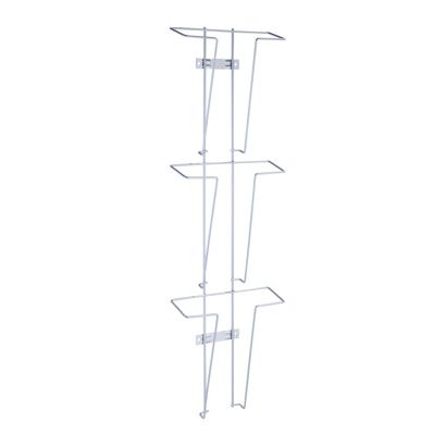 Porta brochure da parete JACKSON in filo metallico, A4, argento 