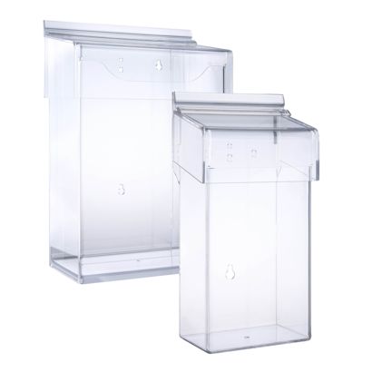 Porta brochure resistente alle intemperie con coperchio, extra profondo, robusto 