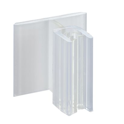 Gripper, autoadesivo ad angolo di 90° con barra flessibile | 25 x 25 mm