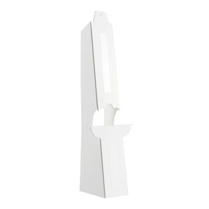 Piedini doppi in cartoncino, bianco A3