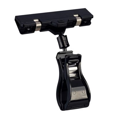 Clip con pinza grande e porta prezzo, null
