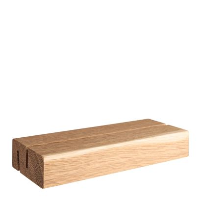 Portacarte in legno, base per sistema di combinazione variabile MODUL 148 mm | legno di rovere  | fessura di inserimento diritta e obliqua 