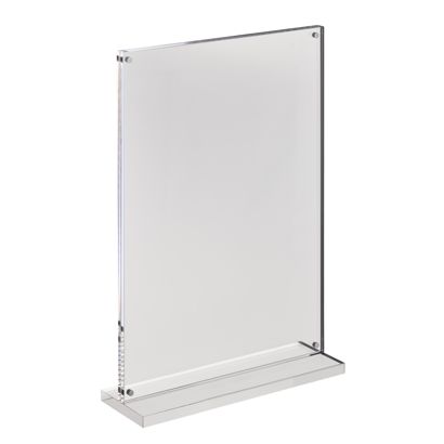 Porta avvisi da banco con base a T magnetico formato verticale | A4