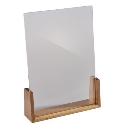 Espositore da tavolo legno ‘LignoLine’ A4 - 210 x 297 mm  | formato verticale  | legno di faggio|acrilico (PMMA) 