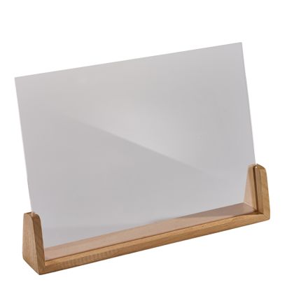 Espositore da tavolo legno ‘LignoLine’ A4 - 297 x 210 mm  | formato orizzontale  | legno di faggio|acrilico (PMMA) 