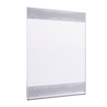 Tasca in vetro acrilico con nastro magnetico A7  | formato verticale 