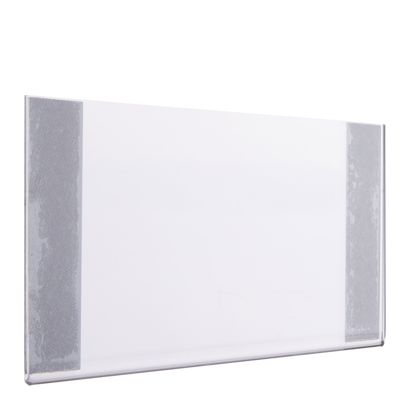 Tasca in vetro acrilico con nastro magnetico A7  | Formato orizzontale 