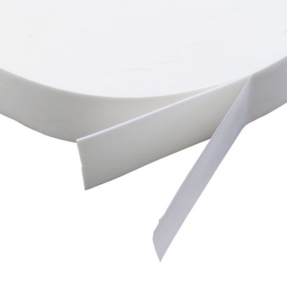 Nastro biadesivo in schiuma PE, bianco, 1 mm di spessore, adesione forte, EL100 40 mm