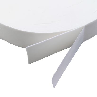 Nastro biadesivo in schiuma PE, bianco, 1 mm di spessore, adesione forte, EL100 50 mm