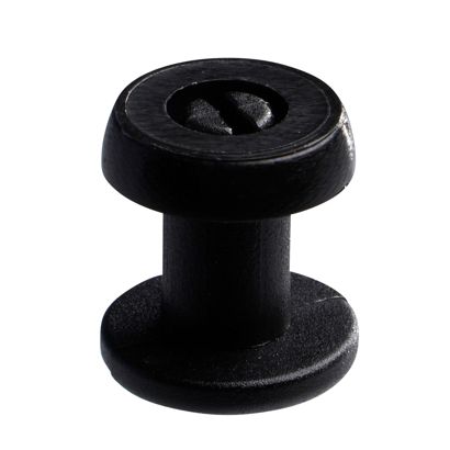 Occhielli a pressione in plastica, versione spessa nero  | 7.5 mm
