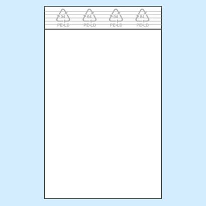 Sacchetti con chiusura ZIP, plastica PE 50 x 90 mm | 50 µm