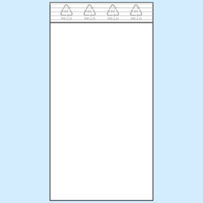 Sacchetti con chiusura ZIP, plastica PE 50 x 100 mm | 50 µm