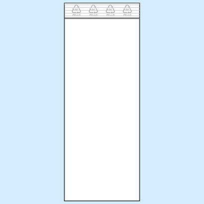Sacchetti con chiusura ZIP, plastica PE 50 x 130 mm | 50 µm