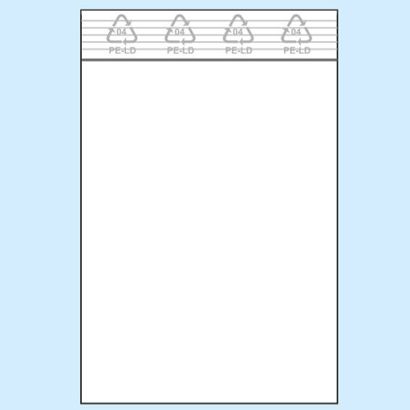Sacchetti con chiusura ZIP, plastica PE 60 x 80 mm | 50 µm