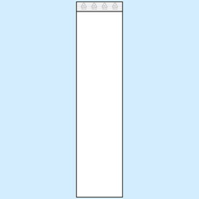 Sacchetti con chiusura ZIP, plastica PE 60 x 260 mm | 50 µm