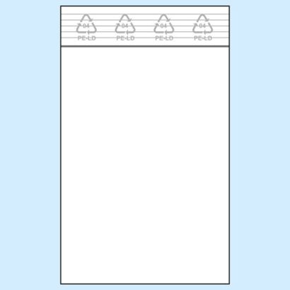 Sacchetti con chiusura ZIP, plastica PE 70 x 100 mm | 90 µm