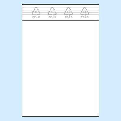 Sacchetti con chiusura ZIP, plastica PE 75 x 90 mm | 50 µm