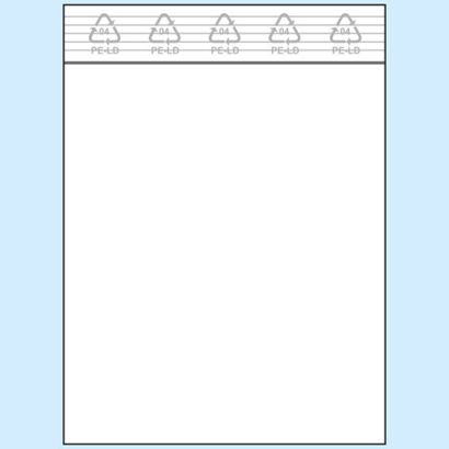 Sacchetti con chiusura ZIP, plastica PE 90 x 110 mm | 50 µm