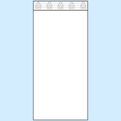 Sacchetti con chiusura ZIP, plastica PE 100 x 220 mm | 50 µm