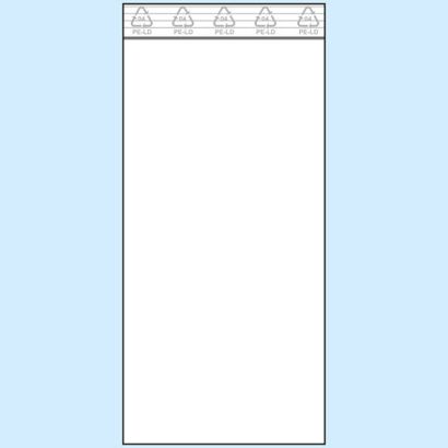 Sacchetti con chiusura ZIP, plastica PE 110 x 220 mm | 90 µm