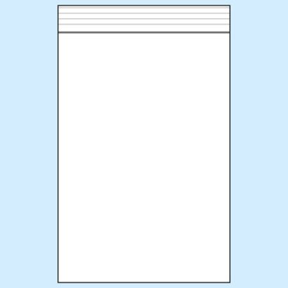 Sacchetti con chiusura ZIP, plastica PE 120 x 170 mm | 90 µm