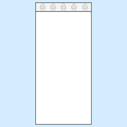 Sacchetti con chiusura ZIP, plastica PE 120 x 250 mm | 50 µm