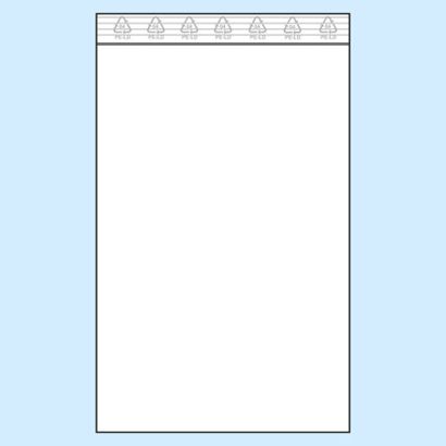 Sacchetti con chiusura ZIP, plastica PE 150 x 250 mm | 50 µm