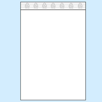 Sacchetti con chiusura ZIP, plastica PE 160 x 220 mm | 50 µm