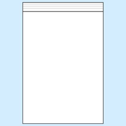 Sacchetti con chiusura ZIP, plastica PE 180 x 250 mm | 50 µm