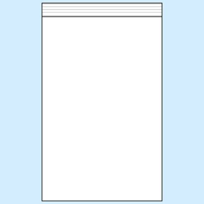 Sacchetti con chiusura ZIP, plastica PE 220 x 310 mm | 50 µm