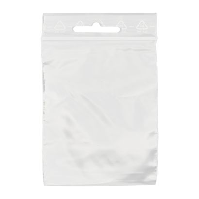 Sacchetti con chiusura ZIP con euro slot, plastica PE 115 x 155 mm | 50 µm