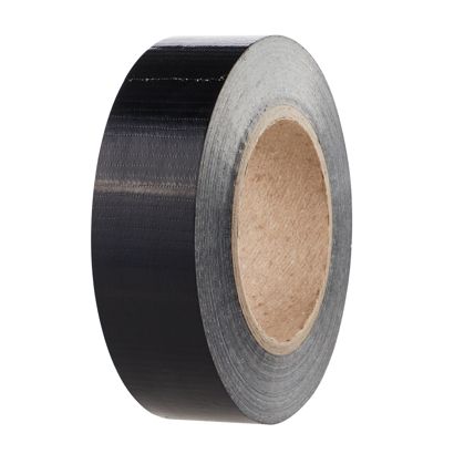 Nastro telato forte e adesivo permanente nero  | 38 mm