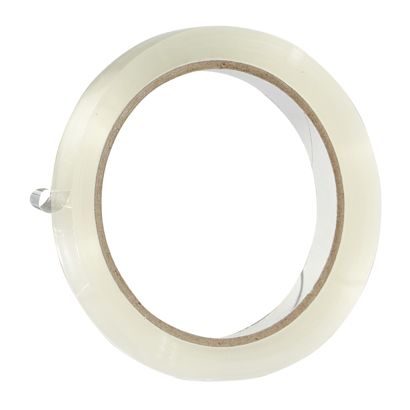 Nastro adesivo per ufficio, PP trasparente, srotolamento silenzioso 12 mm