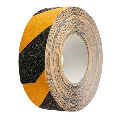 Nastro antiscivolo, nero/giallo 50 mm