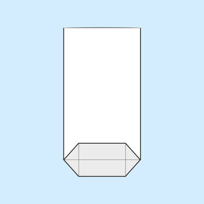 Sacchetti a fondo incrociato, plastica OPP 100 x 175 mm