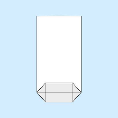 Sacchetti a fondo incrociato, plastica OPP 75 x 130 mm