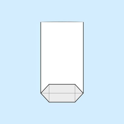 Sacchetti a fondo incrociato, plastica OPP 95 x 160 mm