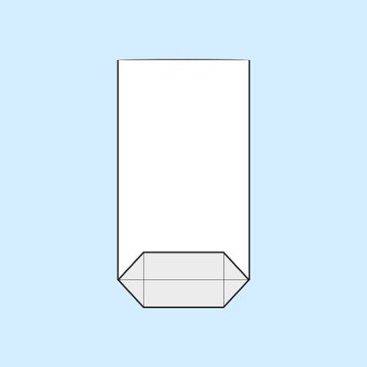 Sacchetti a fondo incrociato, plastica OPP 115 x 190 mm