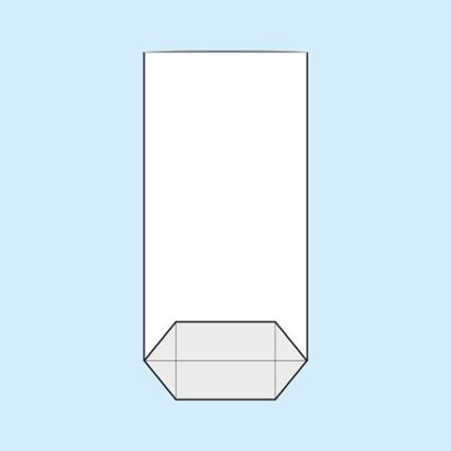 Sacchetti a fondo incrociato, plastica OPP 120 x 225 mm