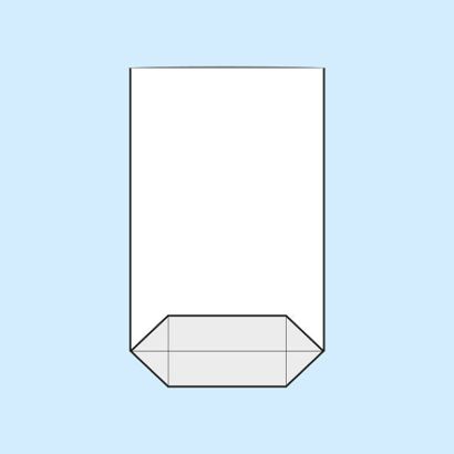 Sacchetti a fondo incrociato, plastica OPP 145 x 210 mm
