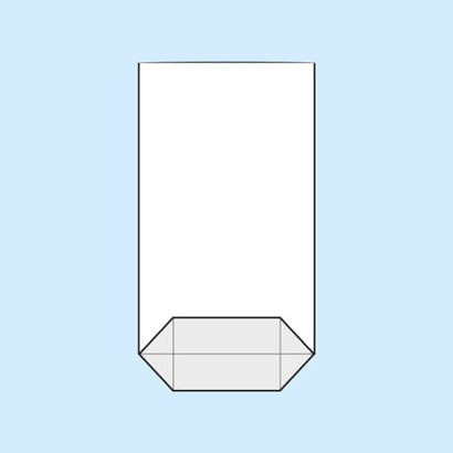 Sacchetti a fondo incrociato, plastica OPP 145 x 235 mm