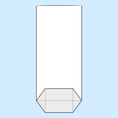 Sacchetti a fondo incrociato, plastica OPP 145 x 300 mm