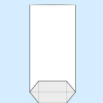Sacchetti a fondo incrociato, plastica OPP 180 x 340 mm