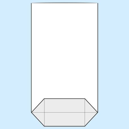 Sacchetti a fondo incrociato, plastica OPP 230 x 375 mm