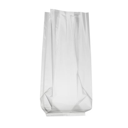 Sacchetti a soffietto laterale con cucitura sigillata, film OPP 30 mµ, 100 x 80 x 270 mm