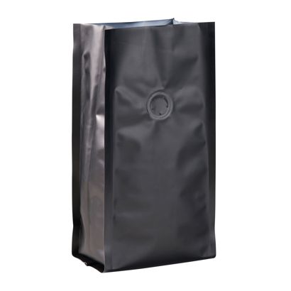 Sacchetto caffè con valvola di protezione dell'aroma, nero 245 x 100 mm