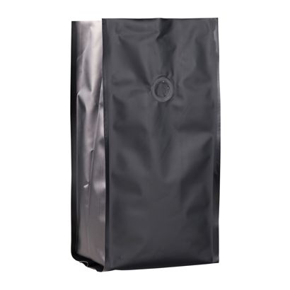 Sacchetto caffè con valvola di protezione dell'aroma, nero 290 x 120 mm 