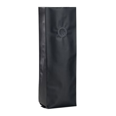 Sacchetti con soffietto e valvola di protezione dell'aroma, nero 280 x 80 mm
